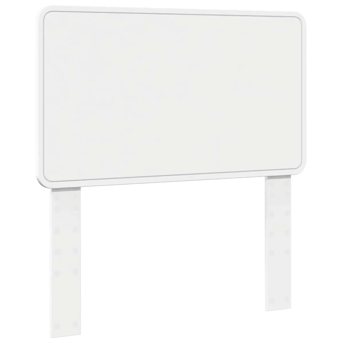White Engineered Wood Headboard Modern Bedroom Furniture Rectangular Design