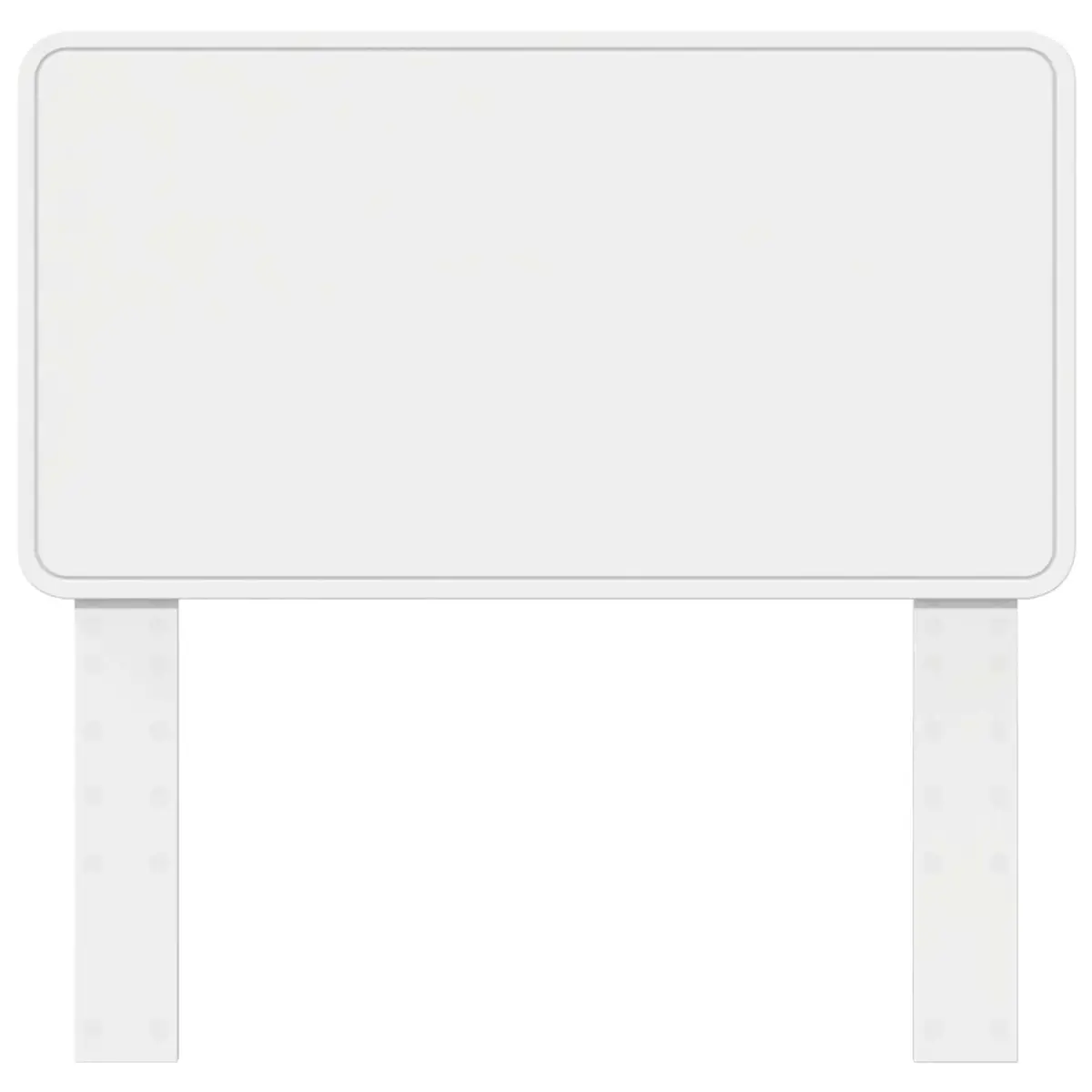 White Engineered Wood Headboard Modern Bedroom Furniture Rectangular Design