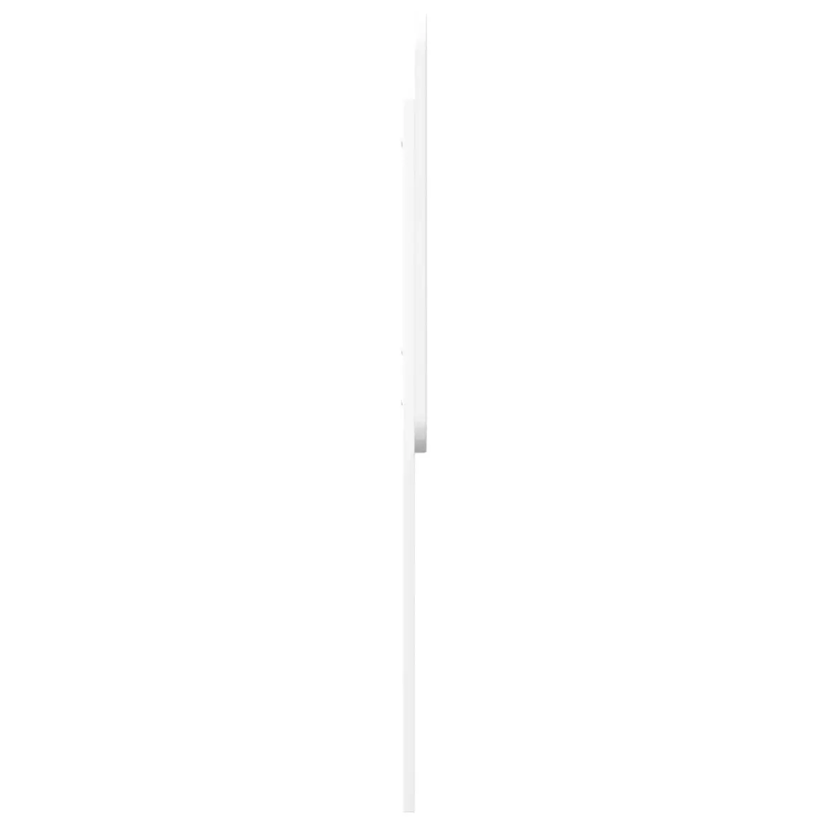 White Engineered Wood Headboard Modern Bedroom Furniture Rectangular Design