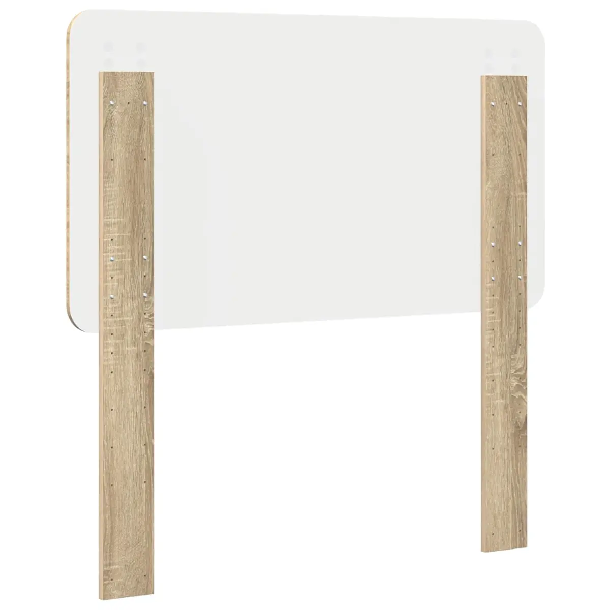 Headboard Modern Bedroom Furniture Engineered Wood Brown Rectangle Design