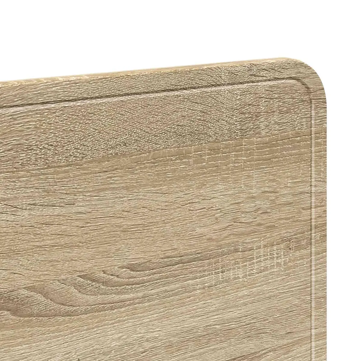 Headboard Modern Bedroom Furniture Engineered Wood Brown Rectangle Design