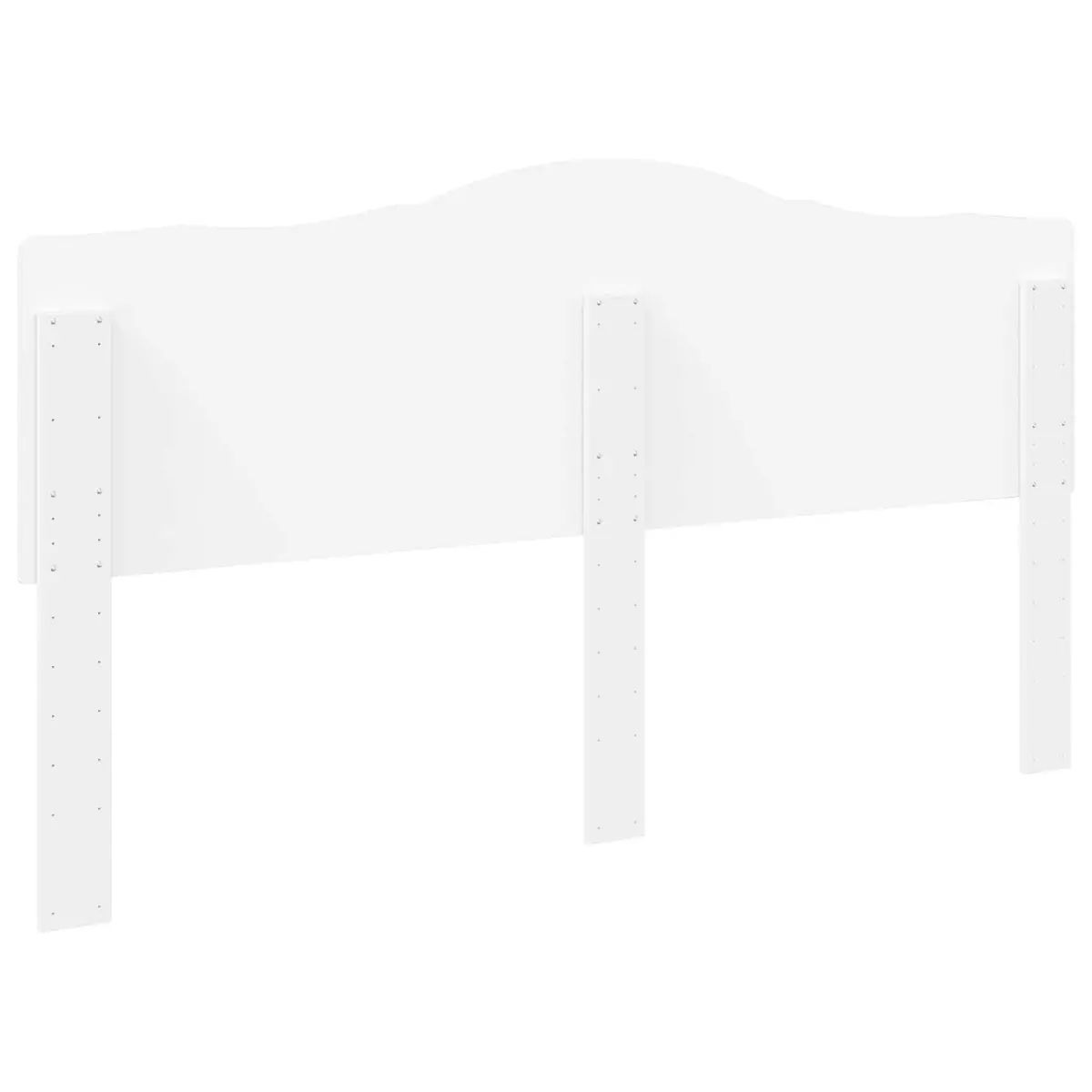 Headboard White Modern Bedroom Furniture Engineered Wood Wall Mounted Minimalist