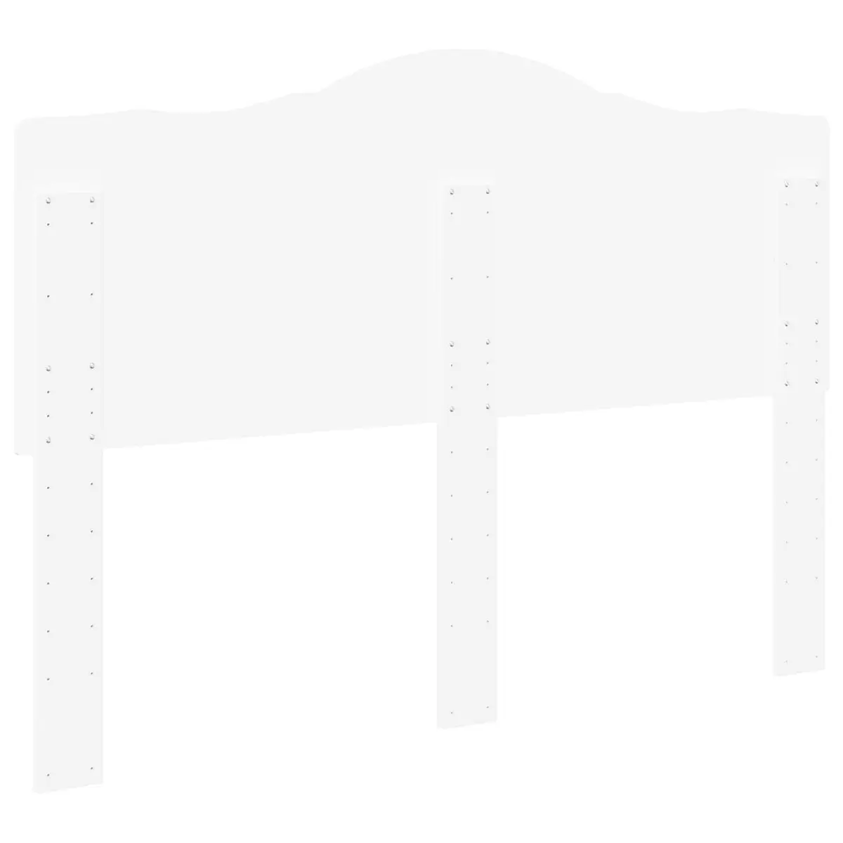 White Headboard Engineered Wood Modern Minimalist Wall Mounted
