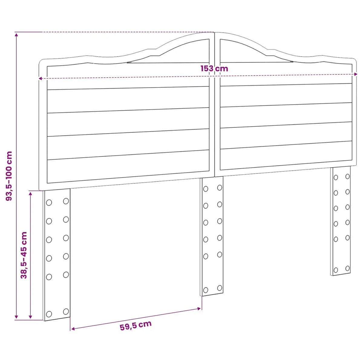 Headboard Engineered Wood Brown Modern Bedroom Furniture Minimalist Design Wall