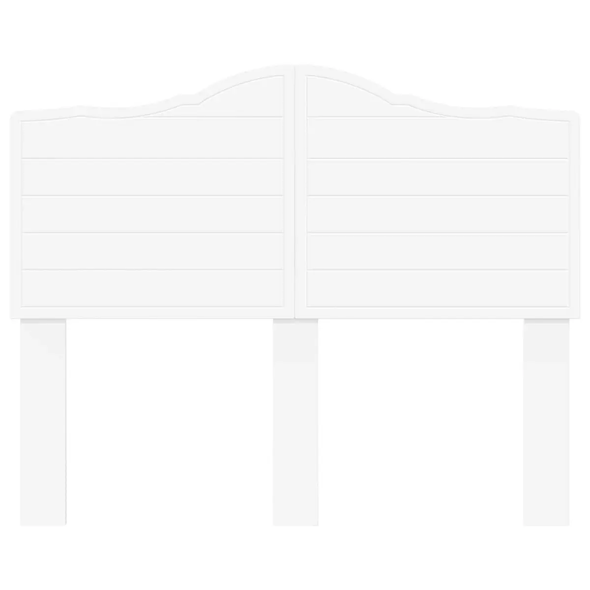 White Headboard Modern Minimalist Engineered Wood Wall Mount