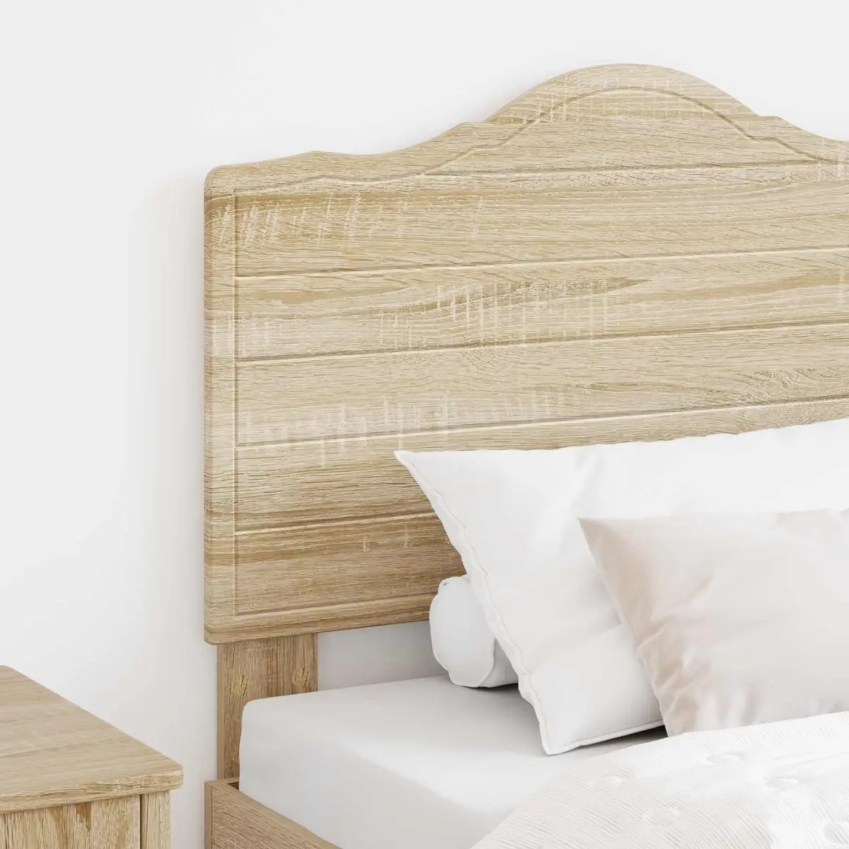 Headboard Modern Minimalist Sonoma Oak Engineered Wood Brown