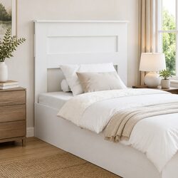 You’ll Love This White Engineered Wood Headboard