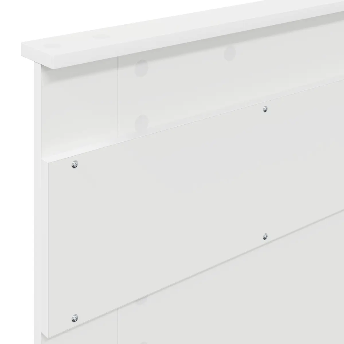 White Engineered Wood Headboard Modern Bedroom Furniture Contemporary