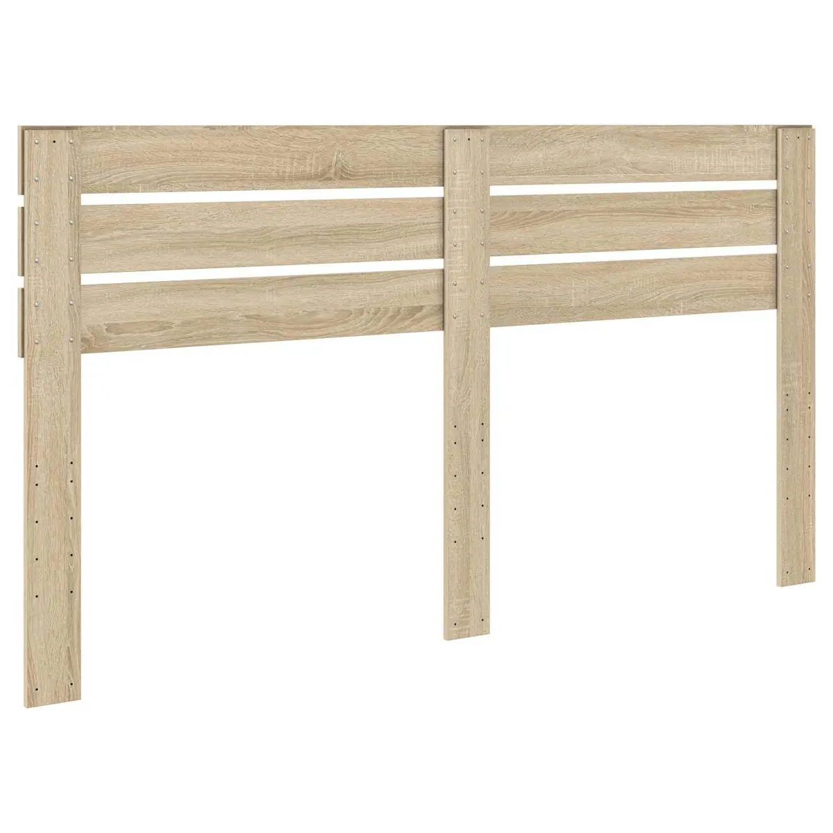 Modern Headboard Brown Engineered Wood Rectangular Bedroom Furniture Sleek