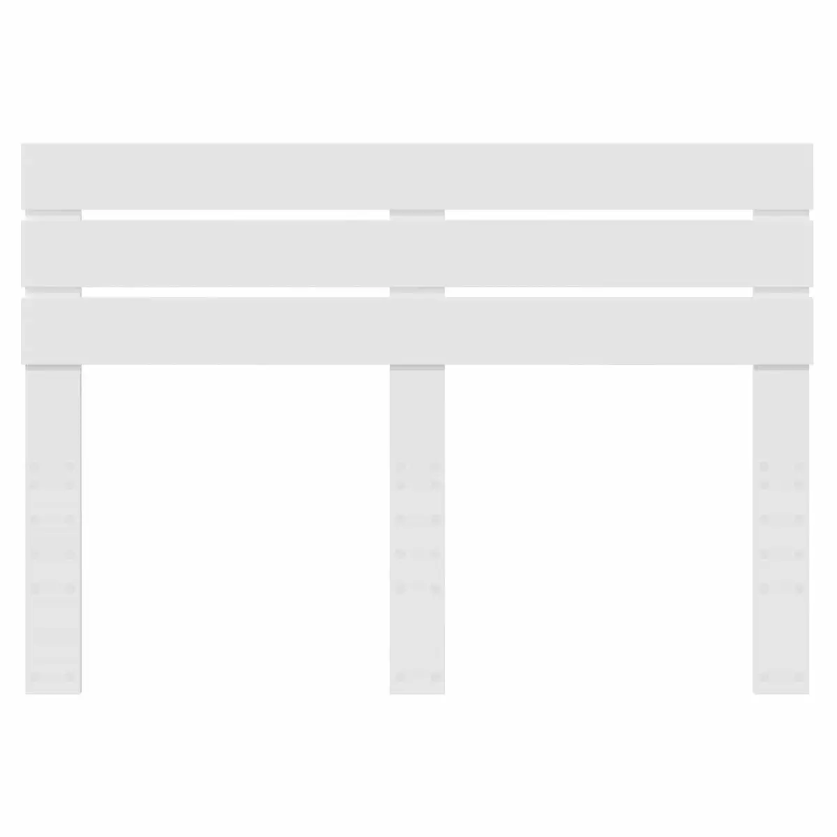 White Engineered Wood Headboard Modern Bedroom Furniture Rectangular Design