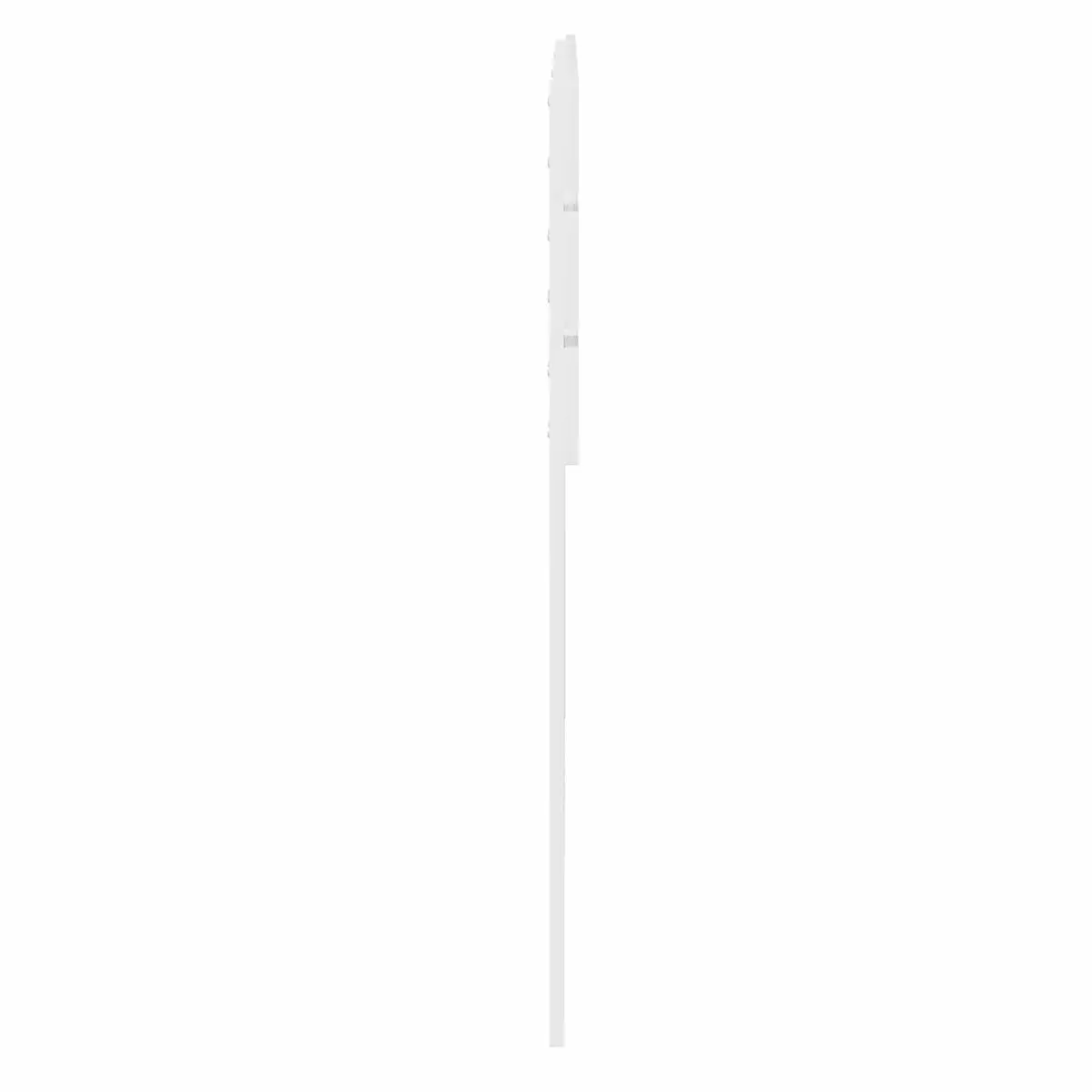 White Engineered Wood Headboard Modern Bedroom Furniture Rectangular Design