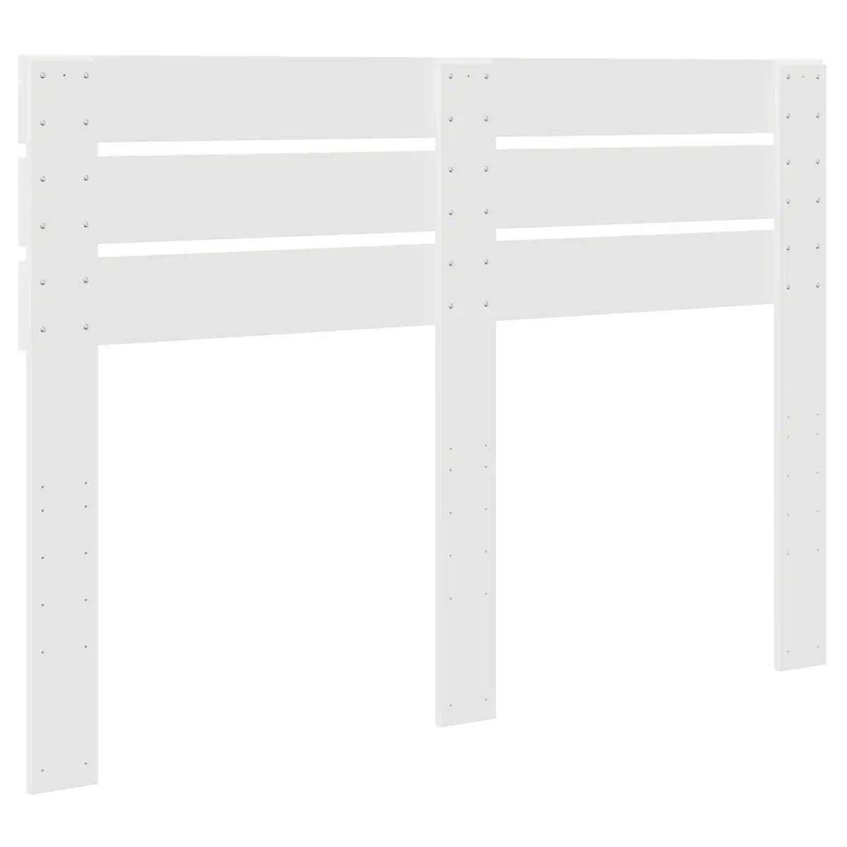 White Engineered Wood Headboard Modern Bedroom Furniture Rectangular Design