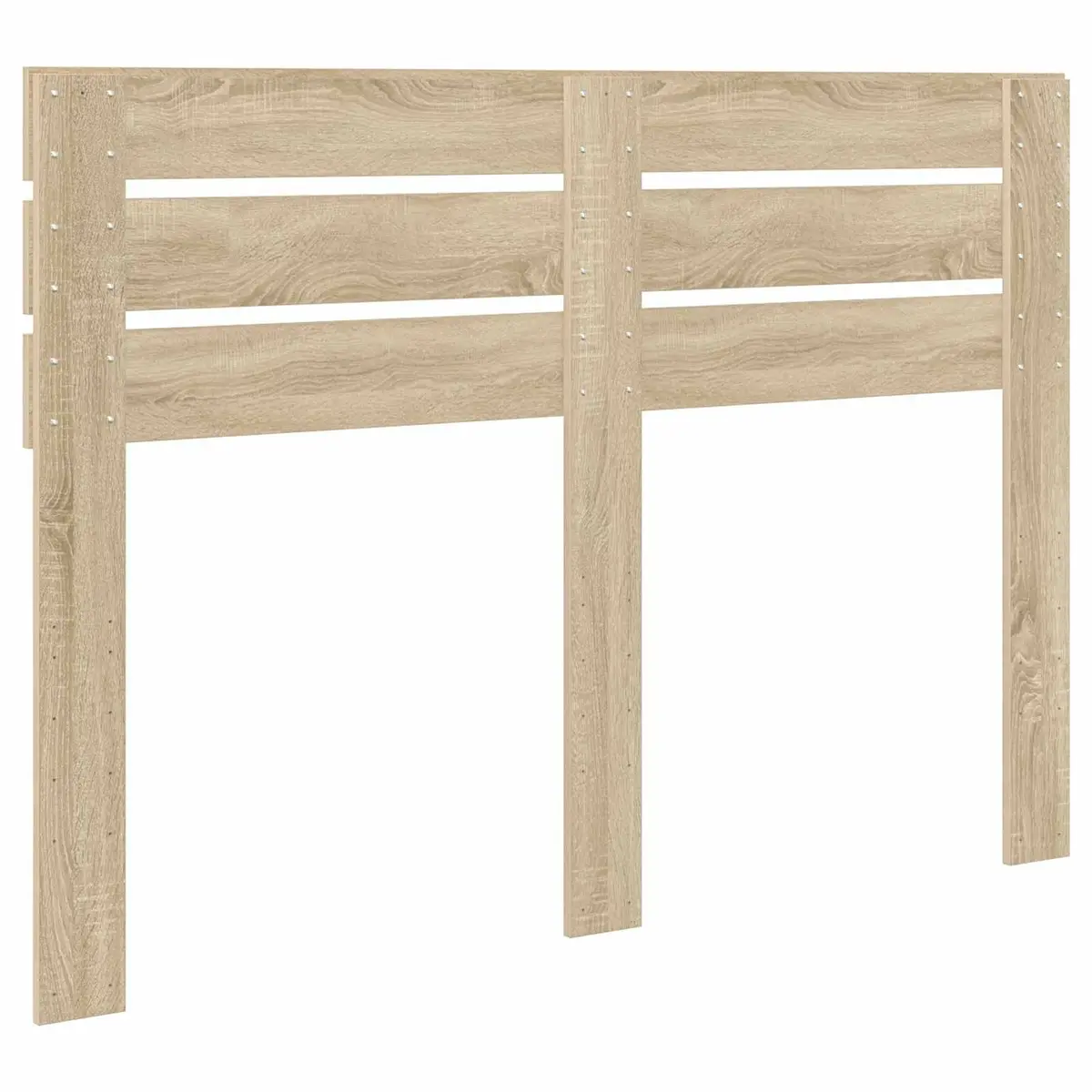 Modern Headboard Engineered Wood Rectangular Bedroom Furniture Brown Indoor