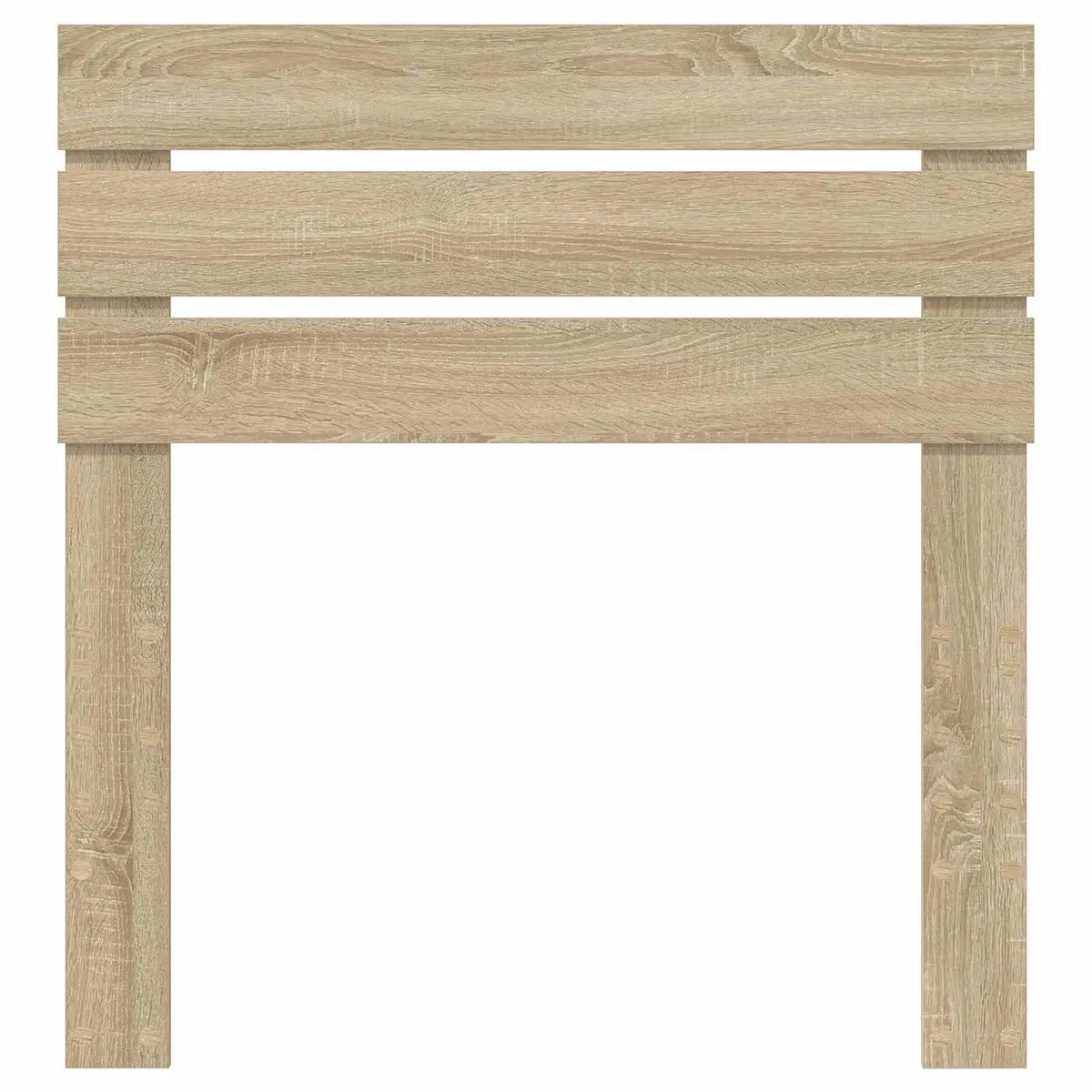 Modern Headboard Rectangular Design Brown Engineered Wood Bedroom Furniture