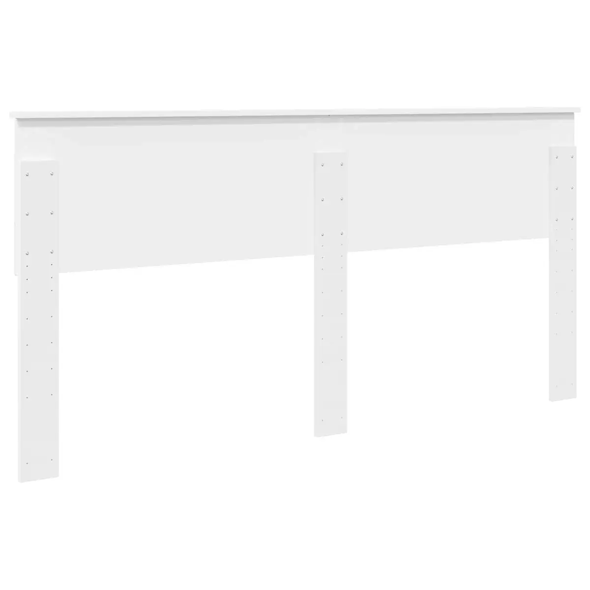 White Engineered Wood Headboard Modern Bedroom Furniture Rectangular Design