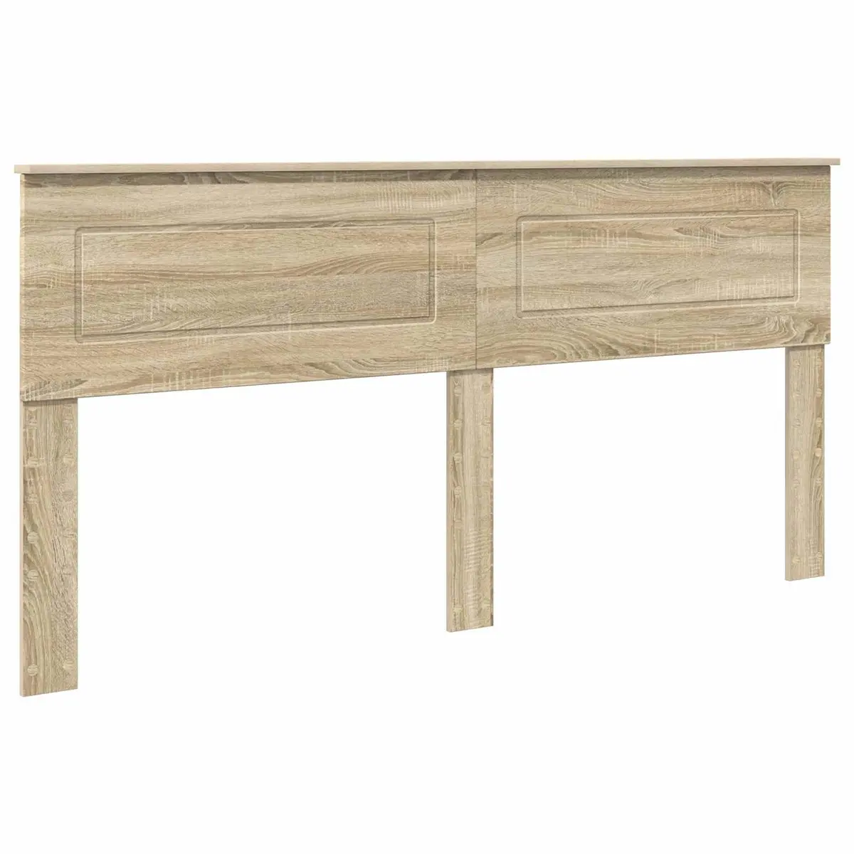Rectangular Headboard Modern Brown Sonoma Oak Engineered Wood Bedroom Furniture