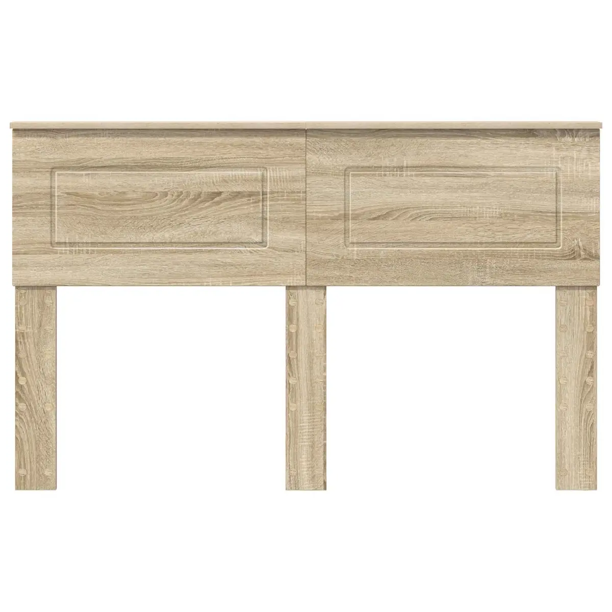 Rectangular Brown Headboard Engineered Wood Bedroom Furniture