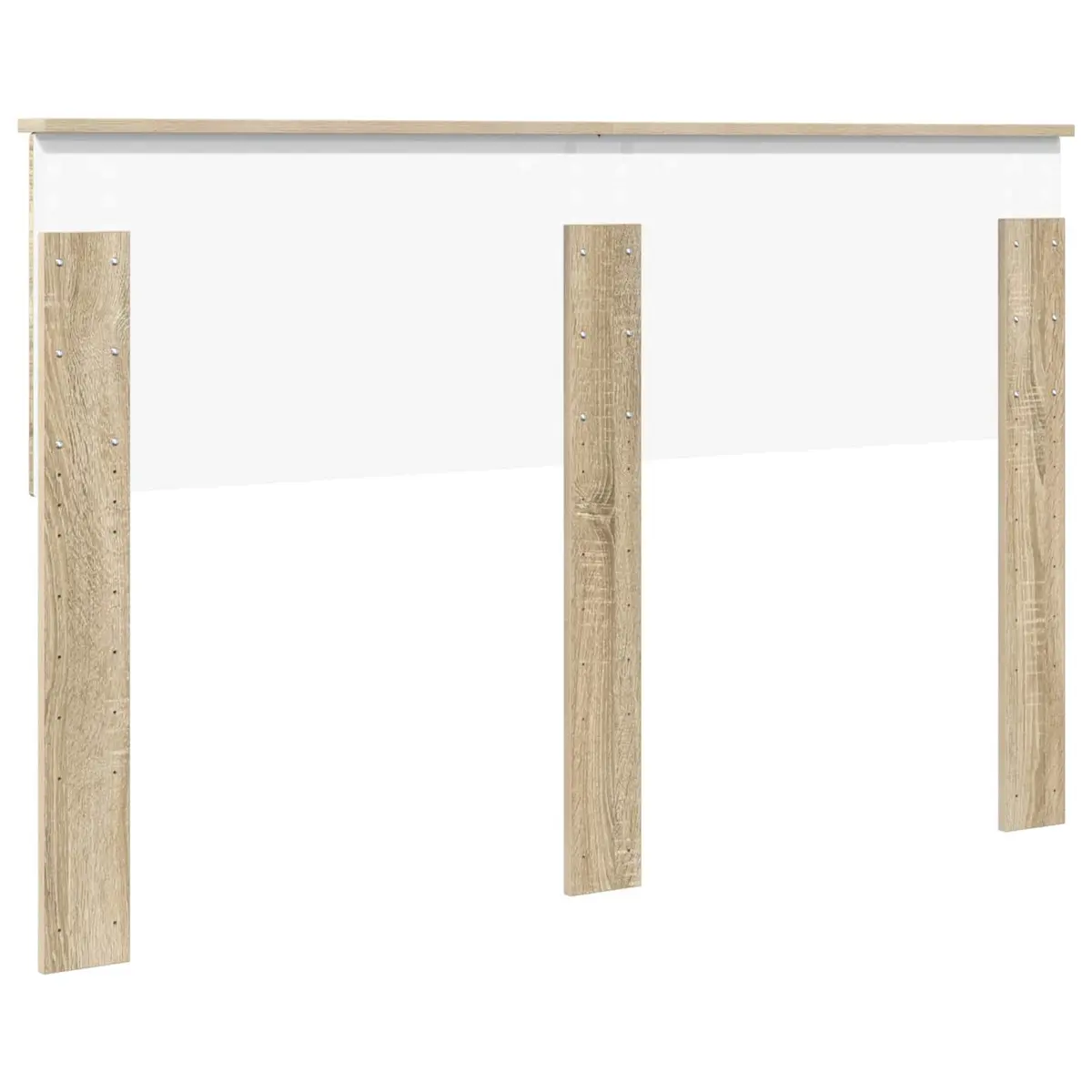 Rectangular Brown Headboard Engineered Wood Bedroom Furniture