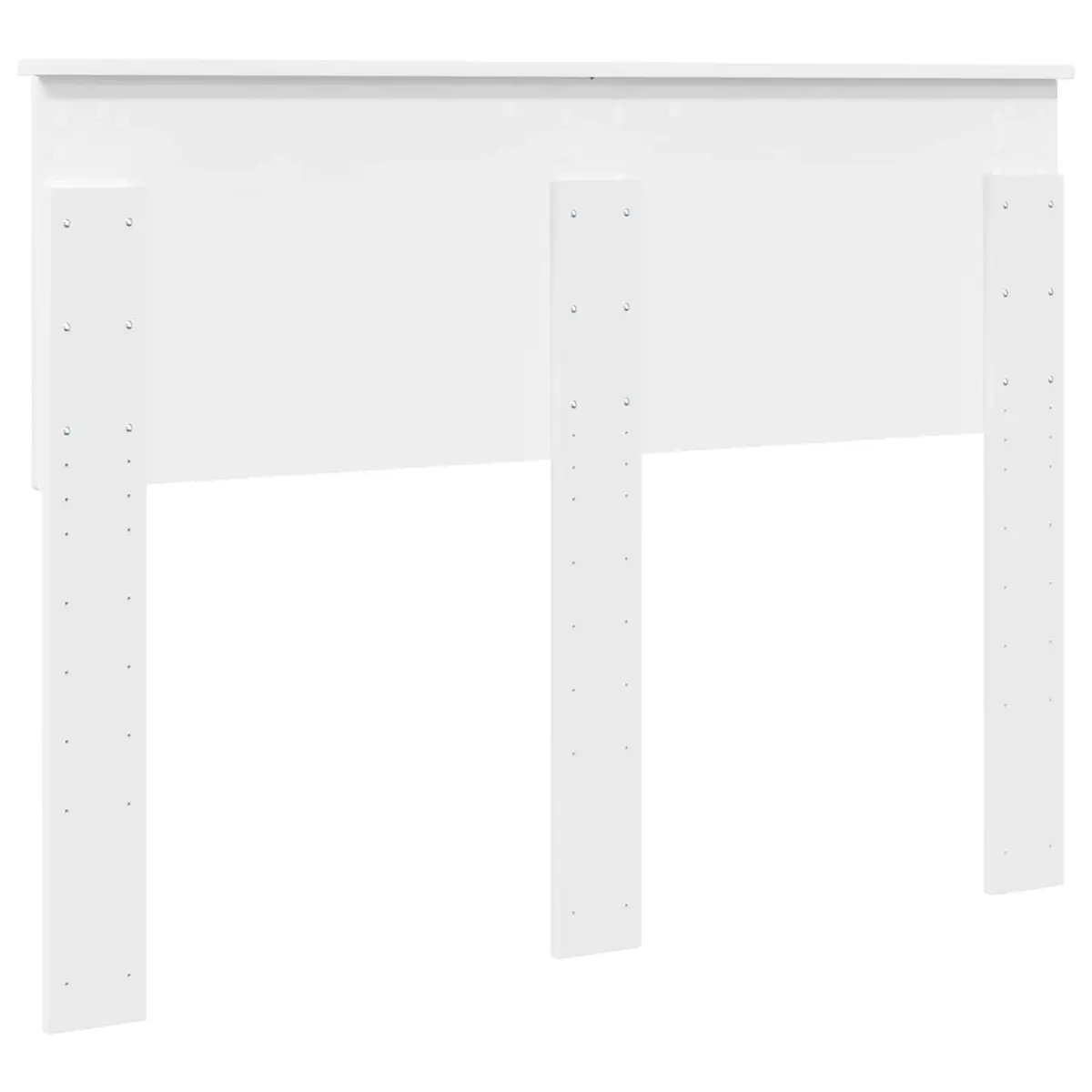 Headboard White Modern Engineered Wood Rectangular