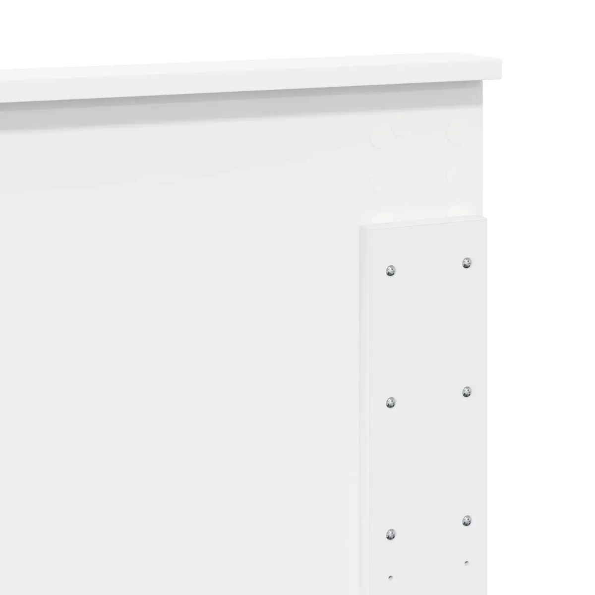 Headboard White Modern Engineered Wood Rectangular