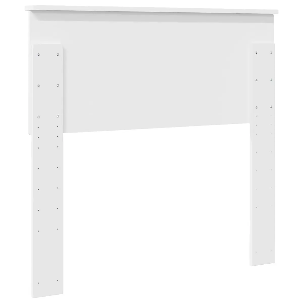 Bedroom Furniture White Rectangular Engineered Wood Headboard