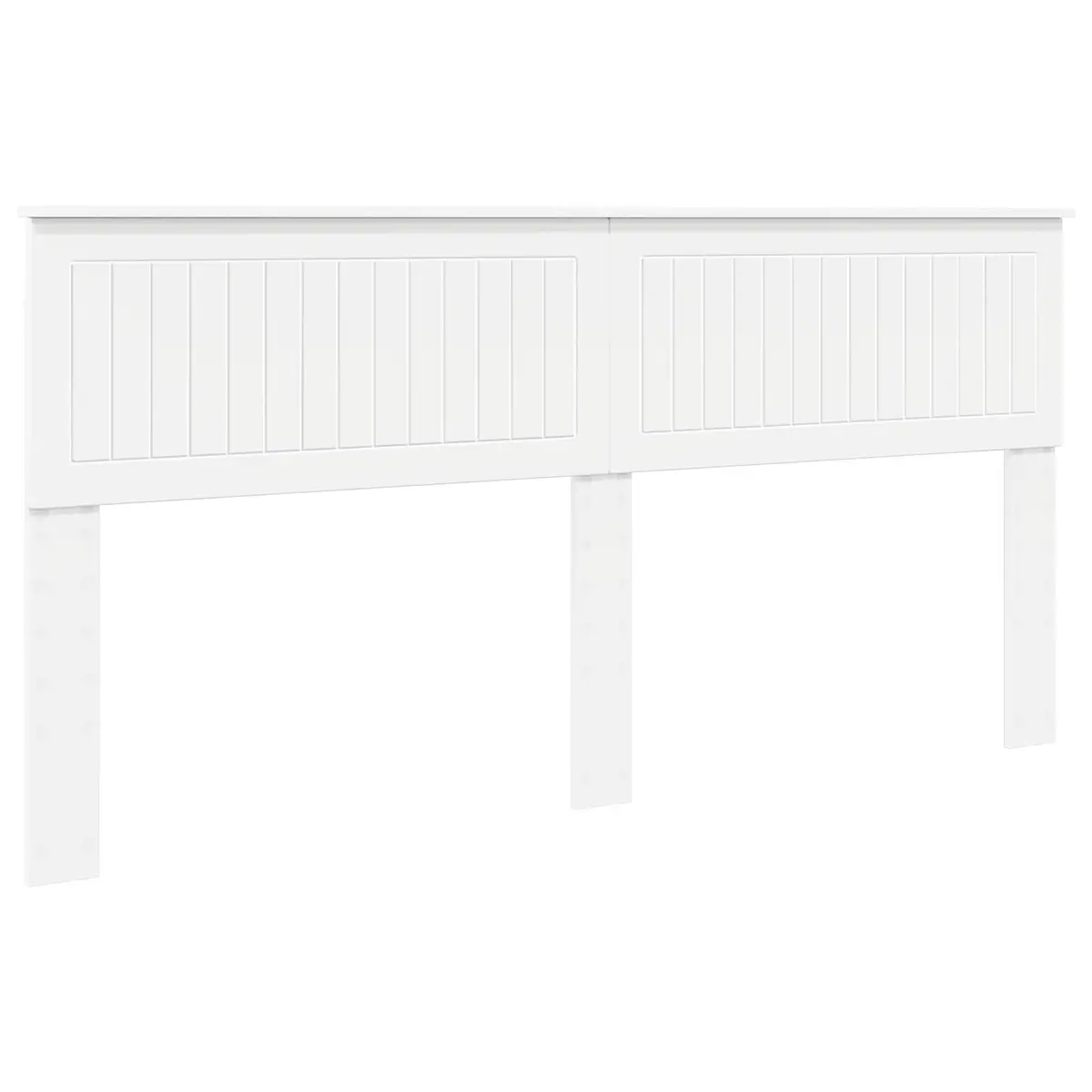 Engineered Wood Headboard Modern Minimalist White Rectangular