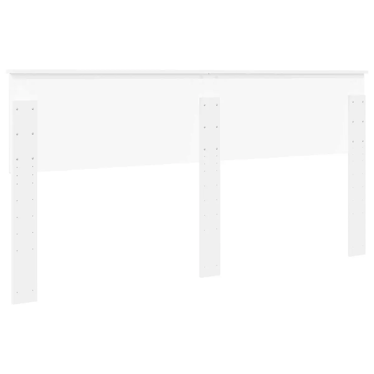 Engineered Wood Headboard Modern Minimalist White Rectangular