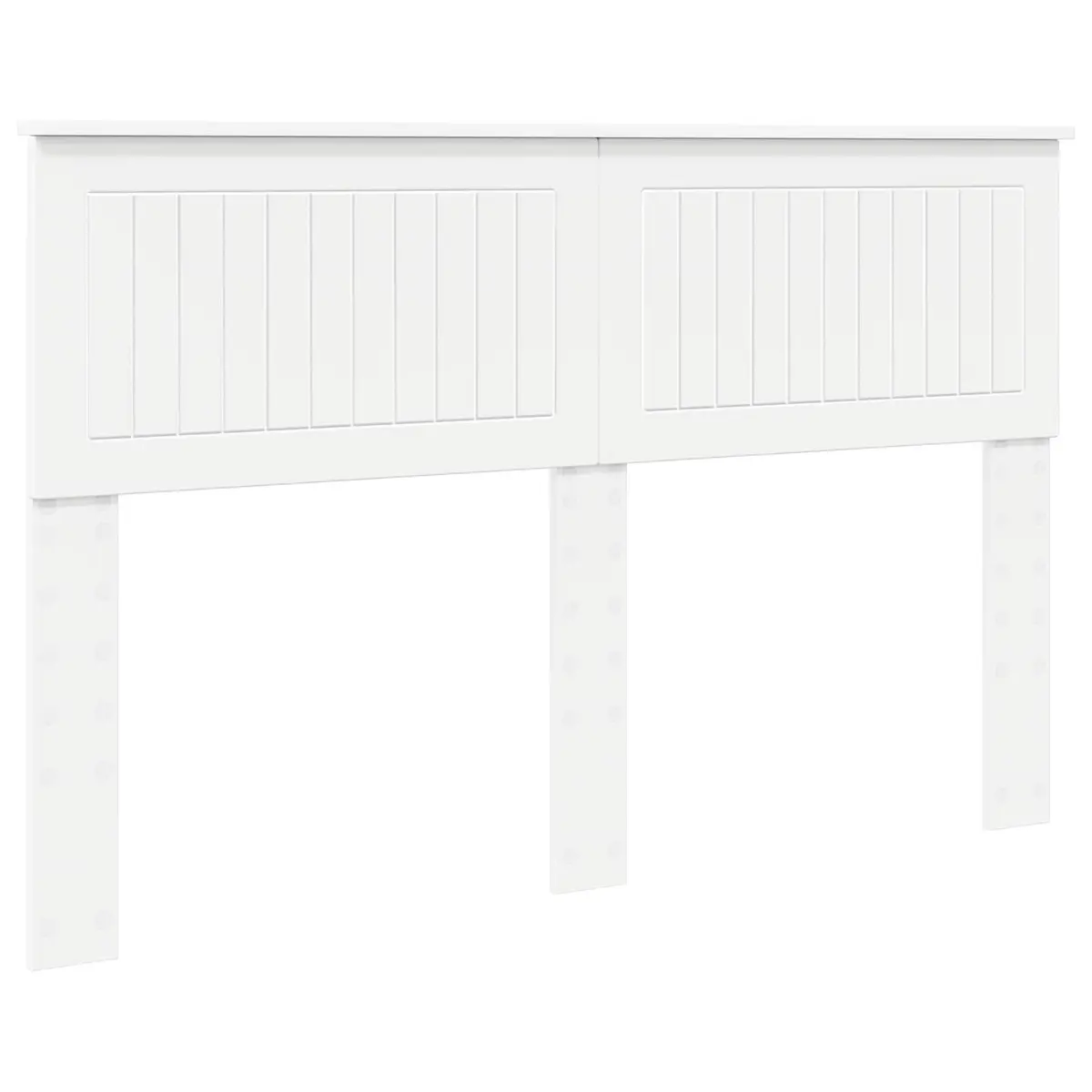 Engineered Wood Headboard Modern Minimalist White Rectangular