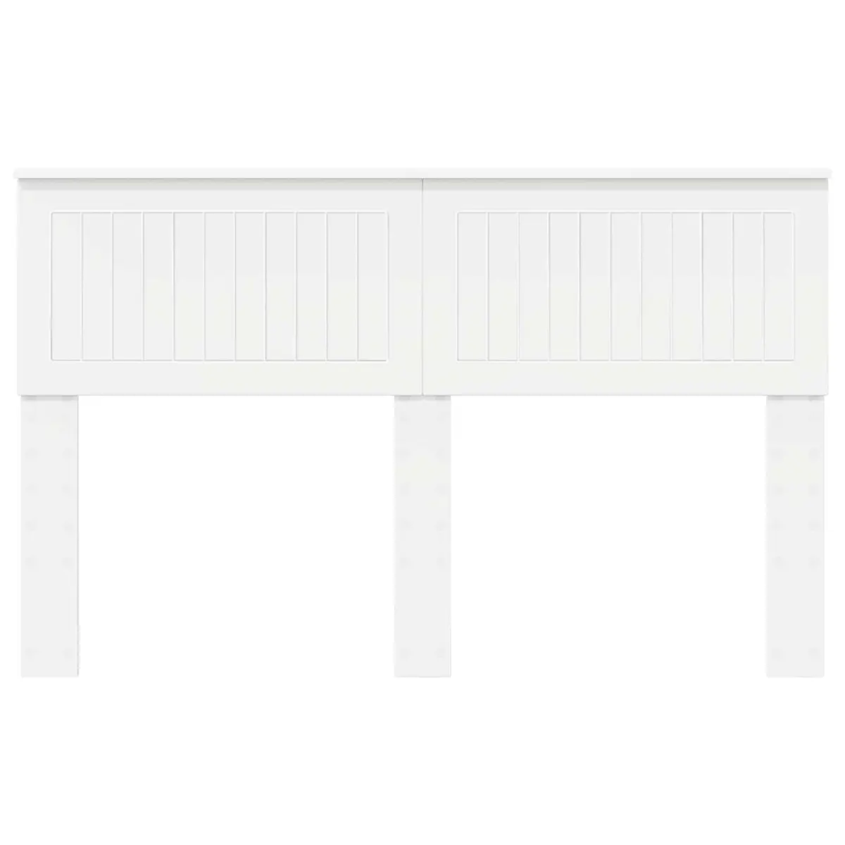 Engineered Wood Headboard Modern Minimalist White Rectangular