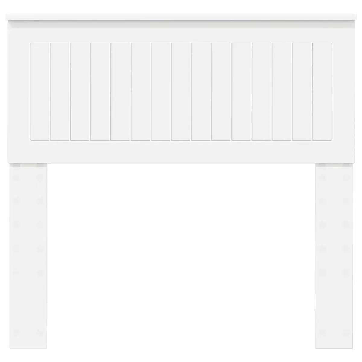 Modern White Headboard Engineered Wood Bedroom Furniture Minimalist Design