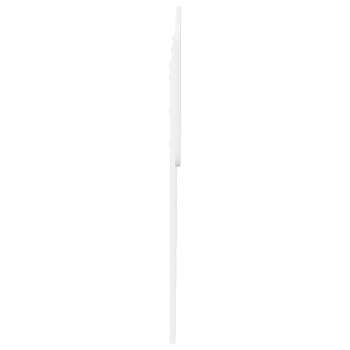 White Engineered Wood Headboard