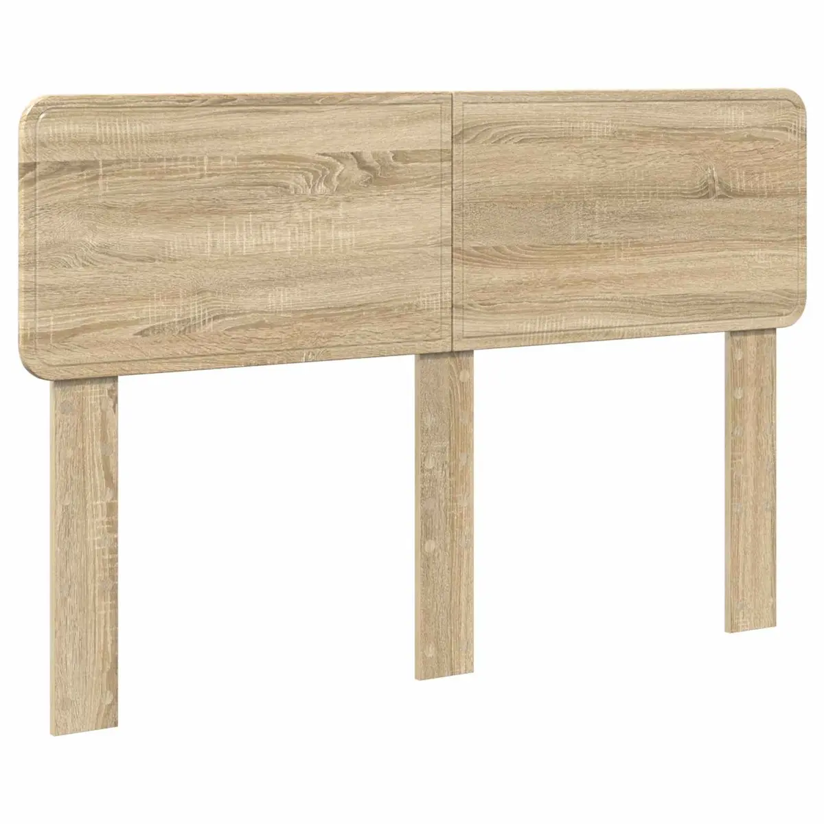 Brown Engineered Wood Headboard Modern Minimalist Design Bedroom Furniture