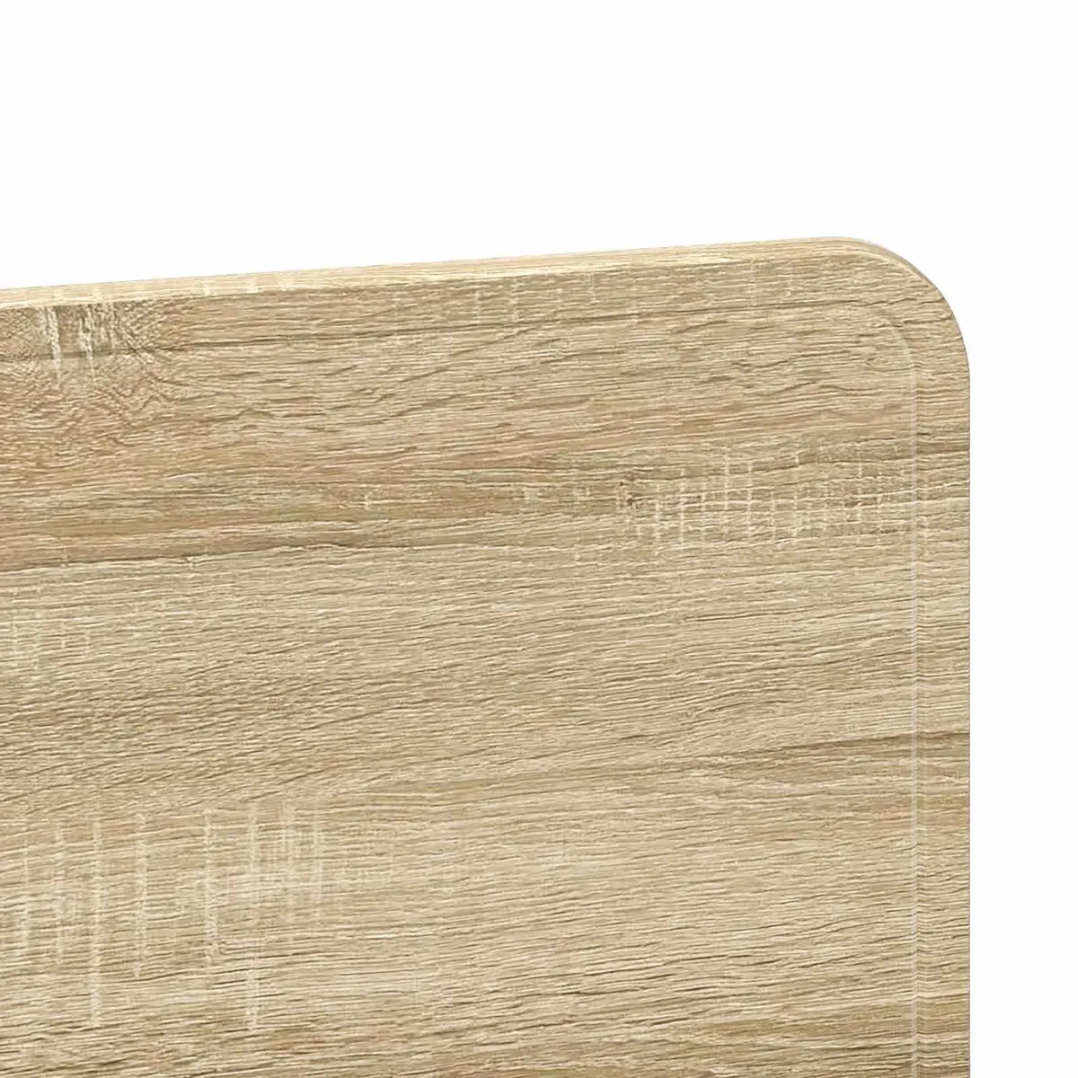 Modern Headboard Brown Engineered Wood Frame Bedroom Furniture Minimalist Design