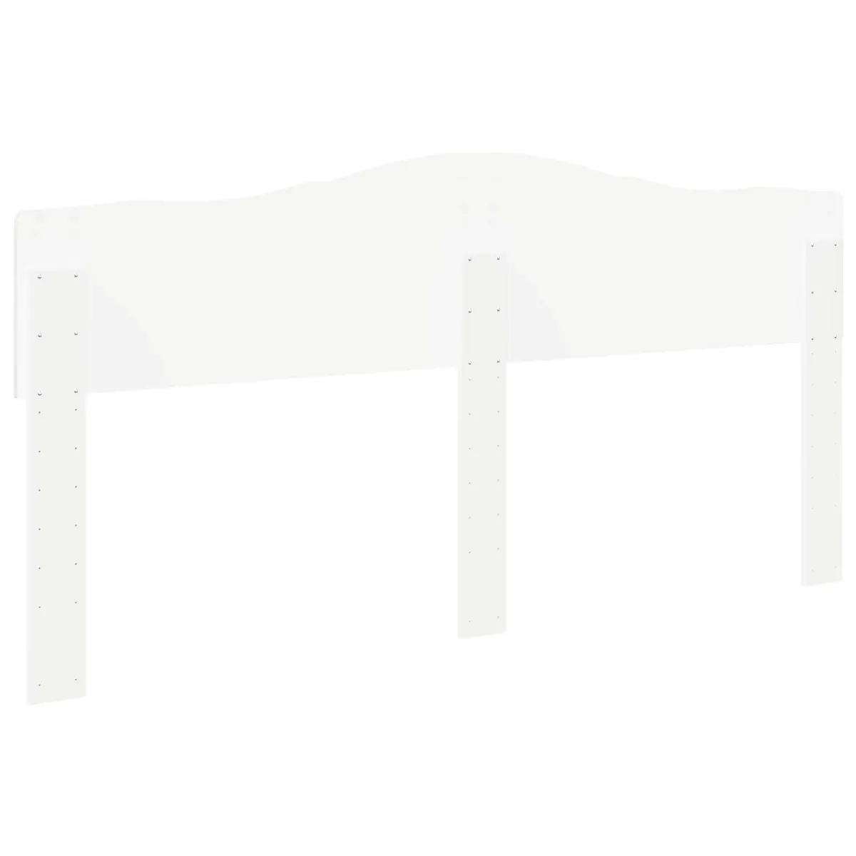 Engineered Wood Headboard Modern Minimalist White Rectangular