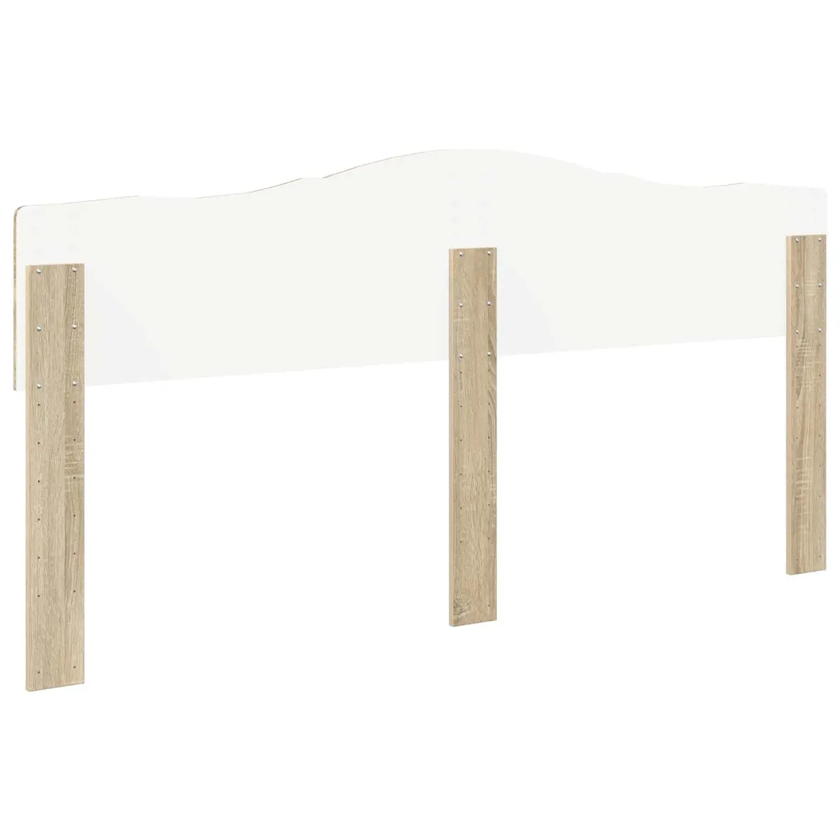 Headboard Modern Minimalist Engineered Wood Brown Rectangular