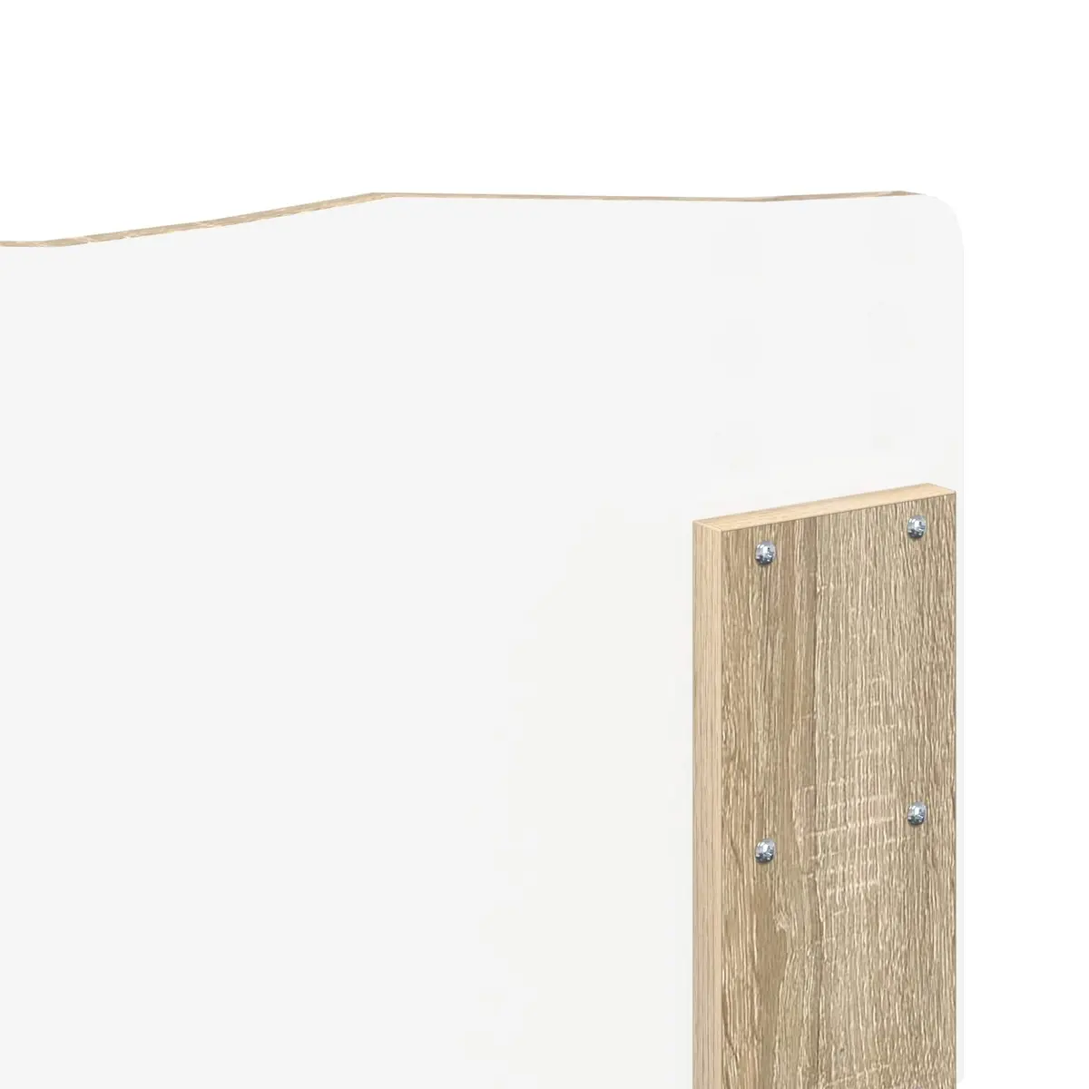 Headboard Modern Minimalist Engineered Wood Brown Rectangular