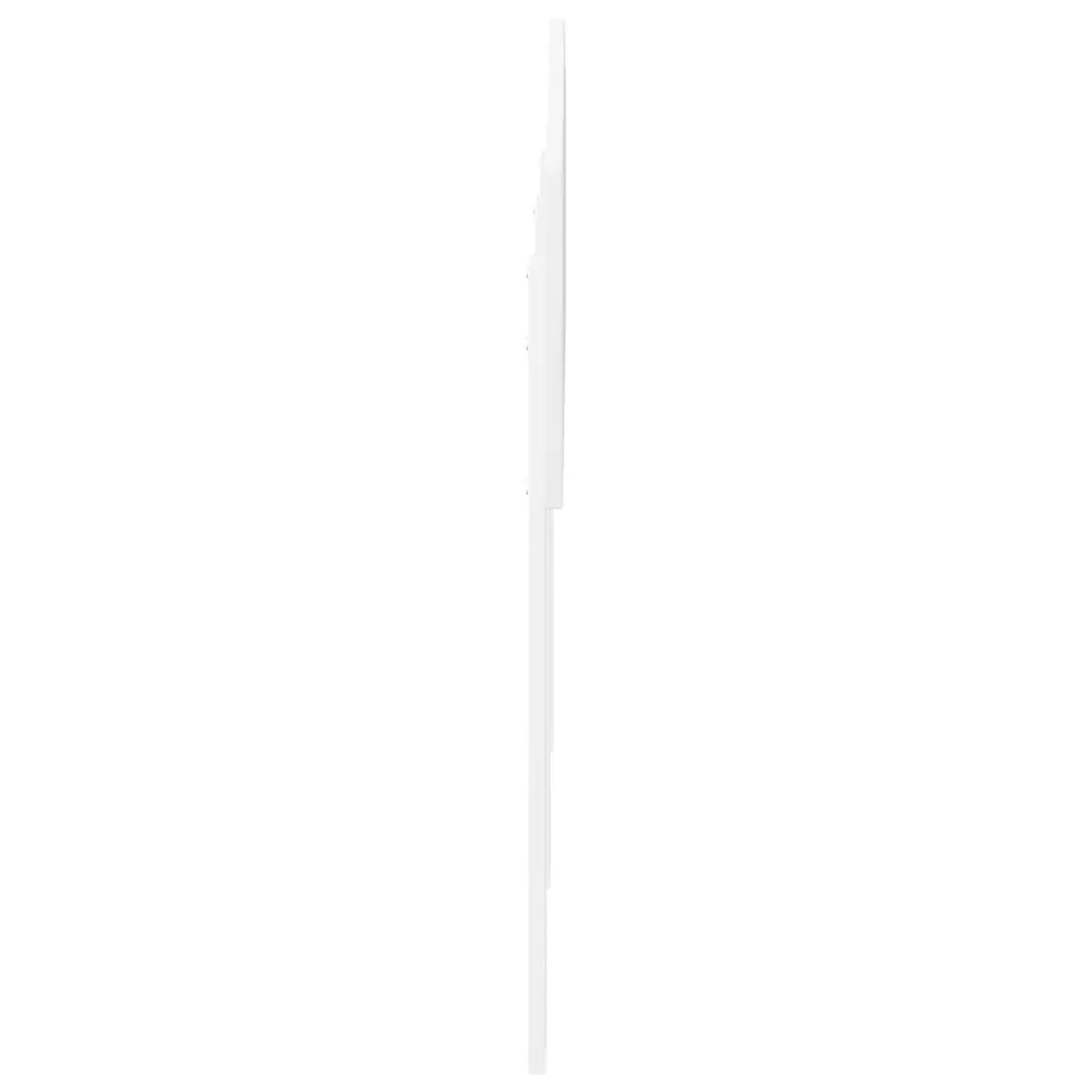 White Engineered Wood Headboard Modern Minimalist Bedroom Furniture Rectangular