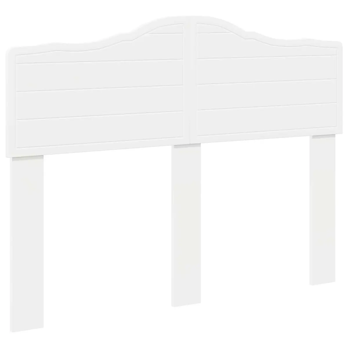 Engineered Wood Headboard Modern Minimalist White Rectangular