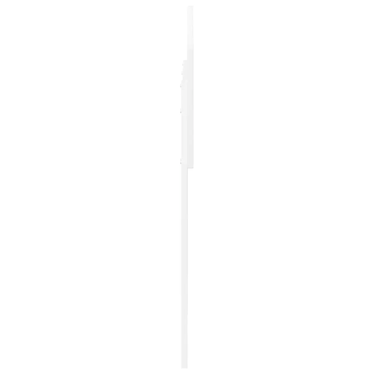 Engineered Wood Headboard Modern Minimalist White Rectangular