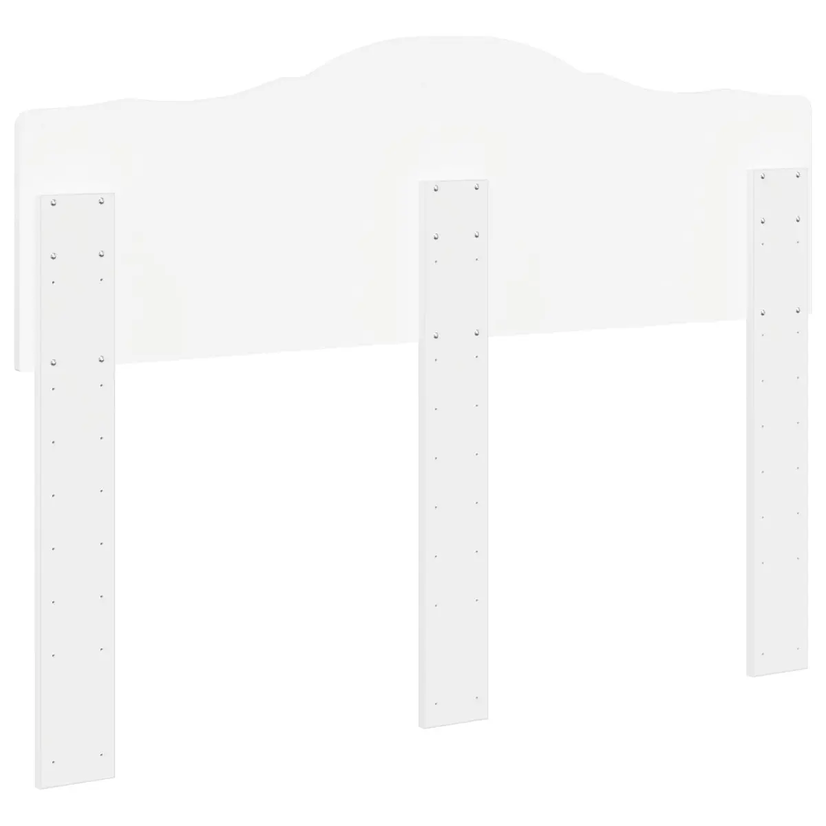Engineered Wood Headboard Modern Minimalist White Rectangular