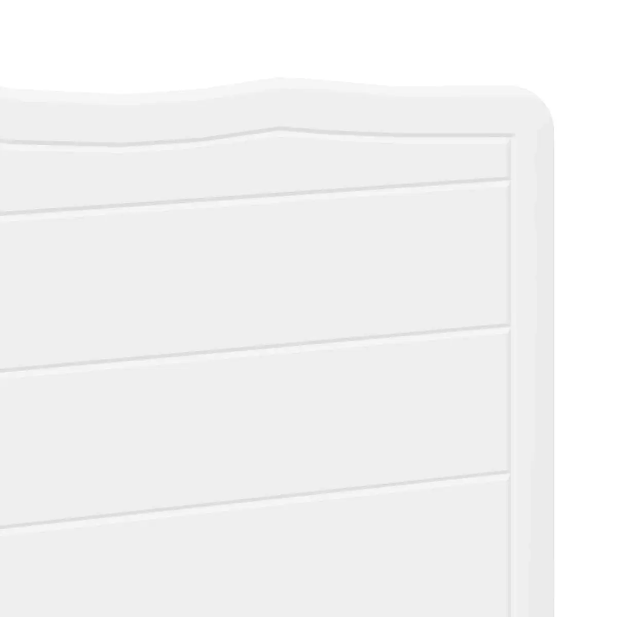 Engineered Wood Headboard Modern Minimalist White Rectangular