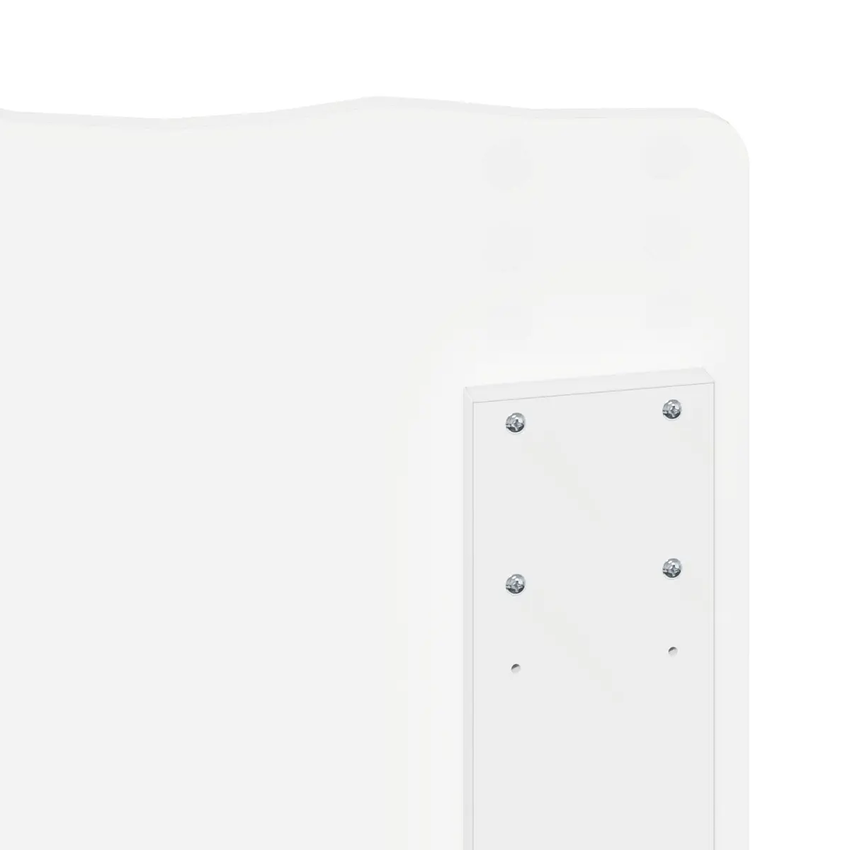 Engineered Wood Headboard Modern Minimalist White Rectangular