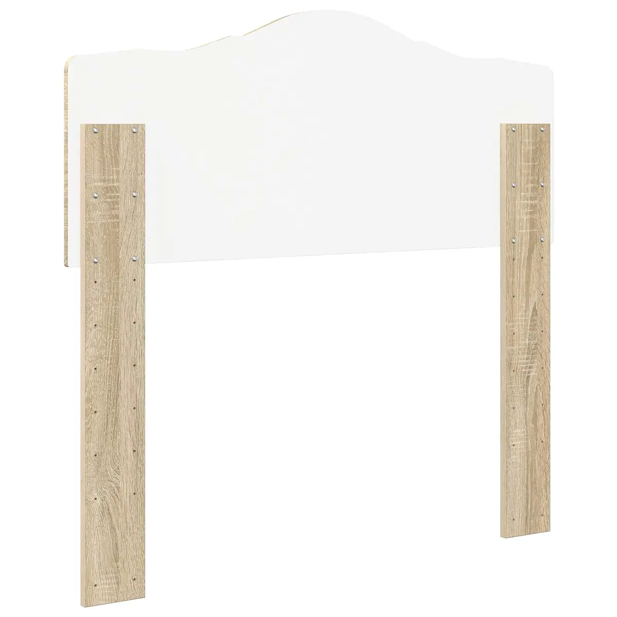 Headboard Engineered Wood Modern Bedroom Furniture Brown Minimalist Design