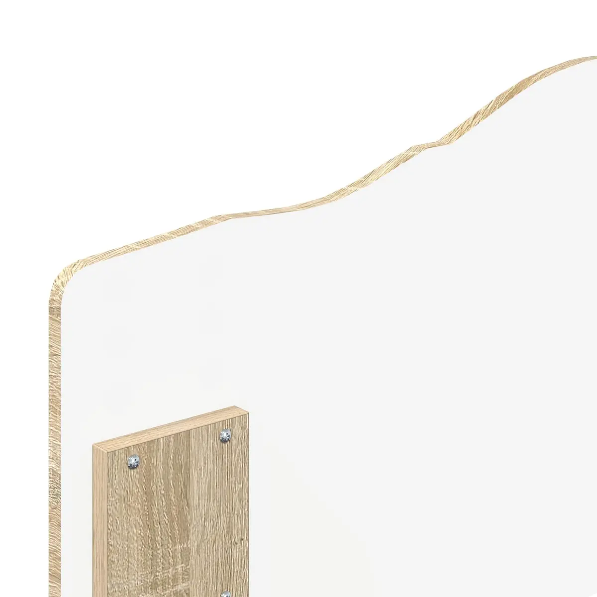 Headboard Engineered Wood Modern Bedroom Furniture Brown Minimalist Design