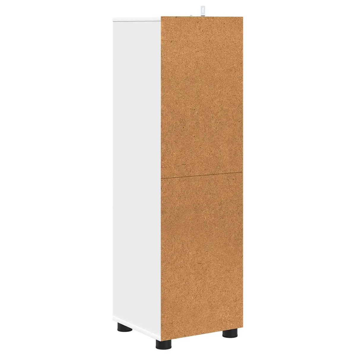 Bathroom Vanity Cabinet White 30.5 x 30 x 101 cm Modern Storage Unit with Adjustable Shelves