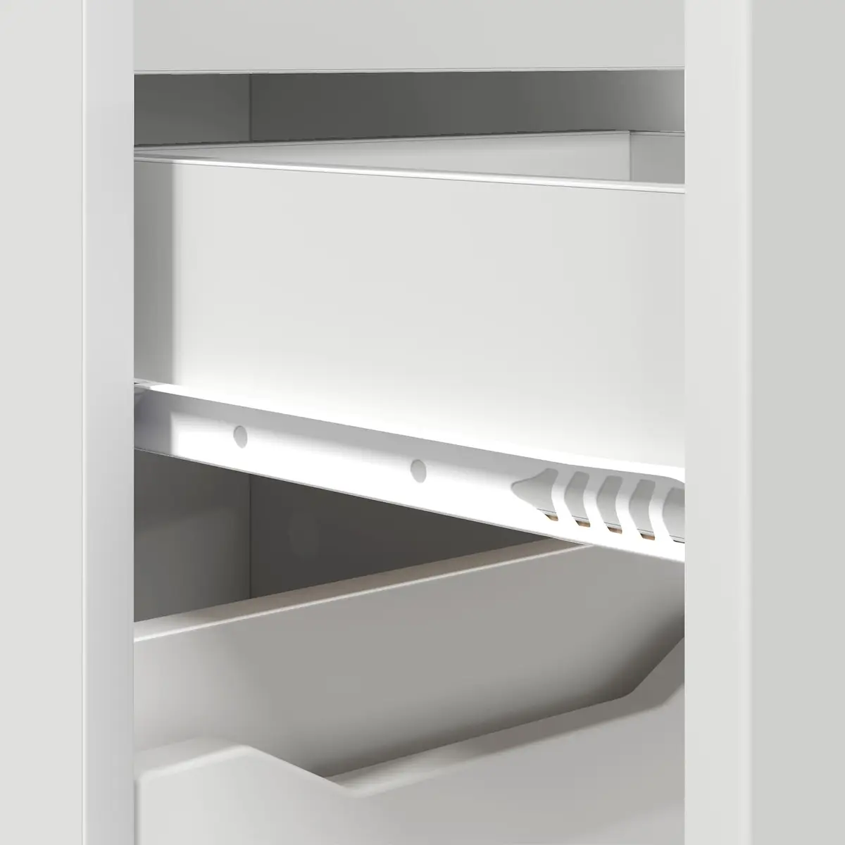 Bathroom Vanity Cabinet White 30.5 x 30 x 101 cm Modern Storage Unit with Adjustable Shelves