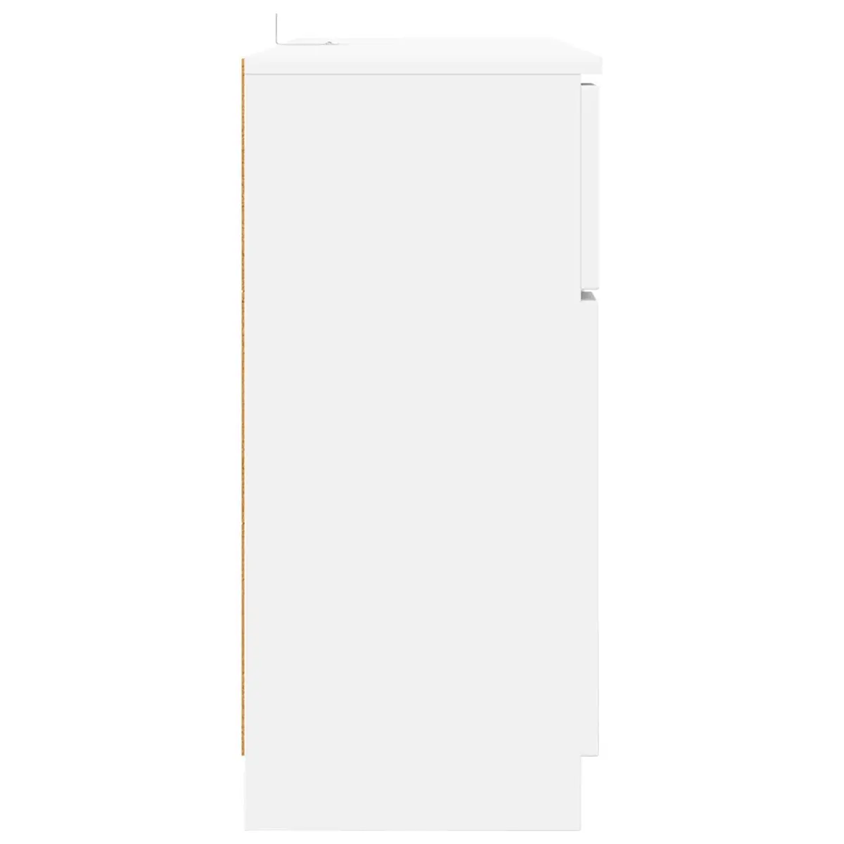 White Sideboard Storage Cabinet Living Room Dining Buffet Modern Rectangular