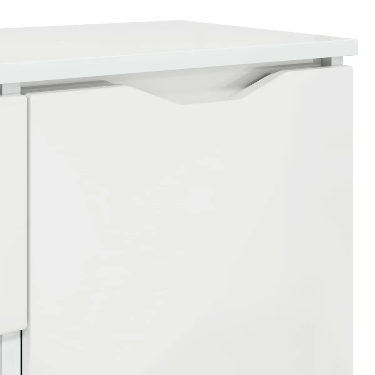 Sideboard High Gloss White Modern Storage Cabinet 100W x 30D x 65.6H cm