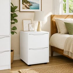 Organize Your Space with White Storage Cabinet 40 x 48 x 57 cm