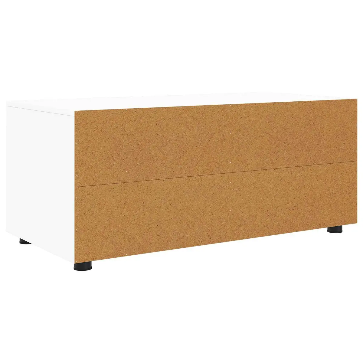 TV Cabinet Modern White Storage Unit with Drawer 100 x 48 x 43 cm